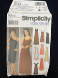 2003 Simplicity 5244 Sewing Pattern - Adult Dresses FACTORY FOLDED
