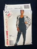 1988 McCall's 4000 Sewing Pattern - Adult Cocoon Jacket, Tank Top and Pants