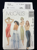 2003 McCall's 4112 Sewing Pattern - Adult Slips and Petticoat Skirt FACTORY FOLDED