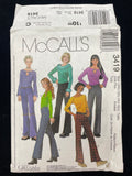 2002 McCall's 3419 Sewing Pattern - Child's Plus Knit Pants and Tops FACTORY FOLDED