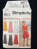 1996 Simplicity 7116 Sewing Pattern - Adult Dresses FACTORY FOLDED