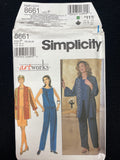 1999 Simplicity 8661 Sewing Pattern - Adult Top, Jacket, Pants and Skirt FACTORY FOLDED