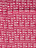 1 3/8 YD Cotton Flannel - Hot Pink with White Squiggles