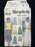 2002 Simplicity 7227 Sewing Pattern - Skirts FACTORY FOLDED