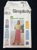 2000 Simplicity 9139 Sewing Pattern - Adult Skirts, Pants and Shorts FACTORY FOLDED