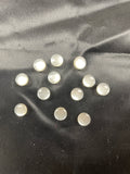 Plastic Shank Buttons Set of 12 or 6 Vintage - Pearlized Off White