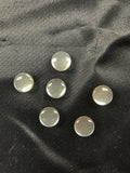 Plastic Shank Buttons Set of 12 or 6 Vintage - Pearlized Off White