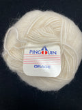 Acrylic/Mohair/Wool Yarn Vintage - Off White