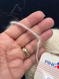 Acrylic/Mohair/Wool Yarn Vintage - Off White
