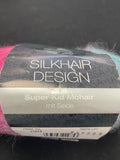Mohair/Silk Yarn - Variegated Hot Pink, Purple, and Teal
