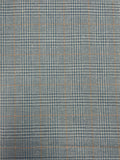 3 1/2 YD Poly/Wool Blend Yarn-Dyed Plaid - Grayish Blues and Tan