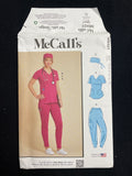 2023 McCall's 8421 Sewing Pattern - Adult Scrubs FACTORY FOLDED