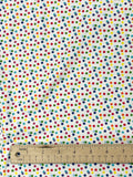 Cotton Flannel - White with Polka Dots