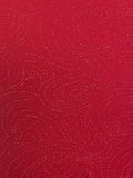 1 3/8 Nylon Knit - Red with Red Swirls of Glitter and Sparkle