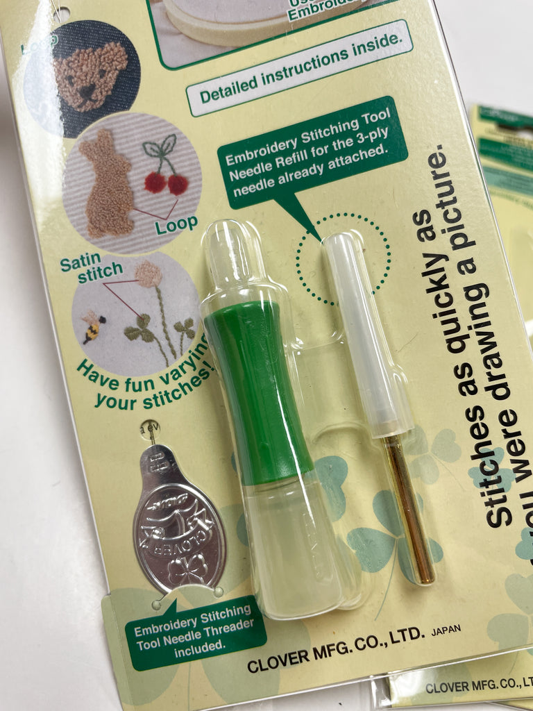 Clover Embroidery Stitching Tool and Refills
