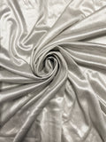 1 1/4 YD Polyester Metallic Knit - Iridescent Silver