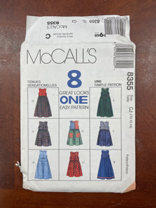 1996 McCall's 8355 Sewing Pattern - Child's Dress FACTORY FOLDED