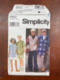 1995 Simplicity 9842 Sewing Pattern - Child's Shirt, Coat, Vest, Shorts and Pants FACTORY FOLDED