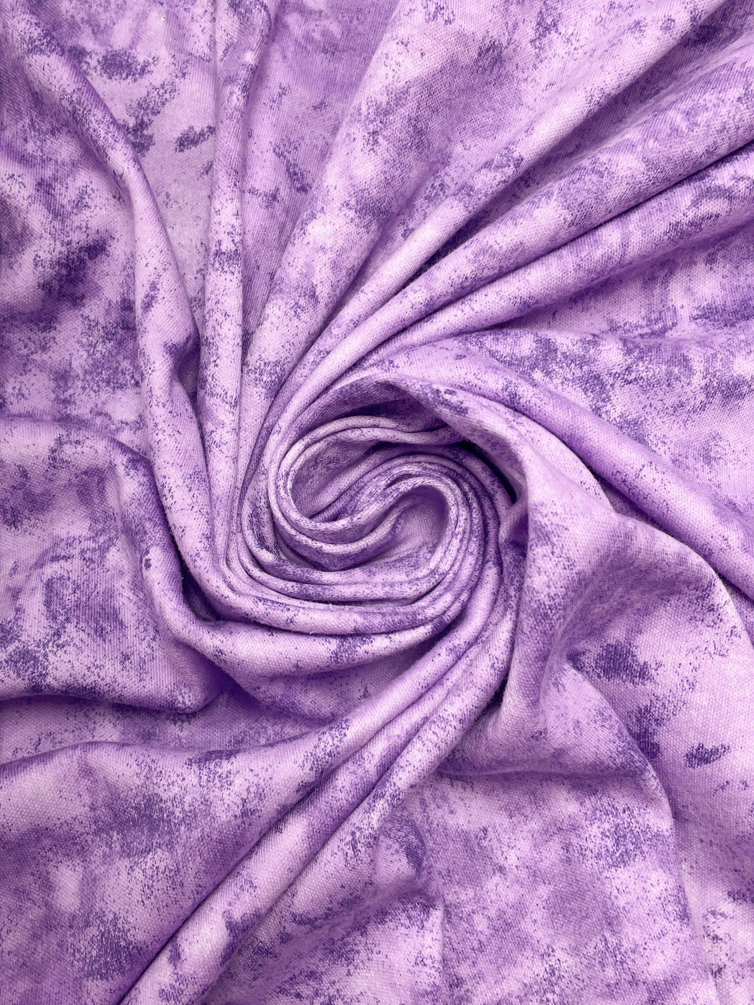1 1/2 YD Cotton Blend Knit - Mottled Purple