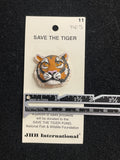 Buttons Plastic Vintage - 3D Tiger Head