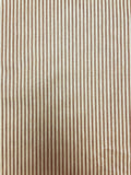2 7/8 YD Linen Yarn-Dyed Stripes - Warm Brown and Beige