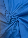 1 1/2 YD Poly/Rayon Vintage - Blue Slub Weave