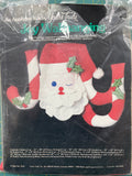 1982 Stuffed Wall Hanging - "Joy" with Santa