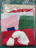 SALE 1982 Stuffed Wall Hanging - "Joy" with Santa