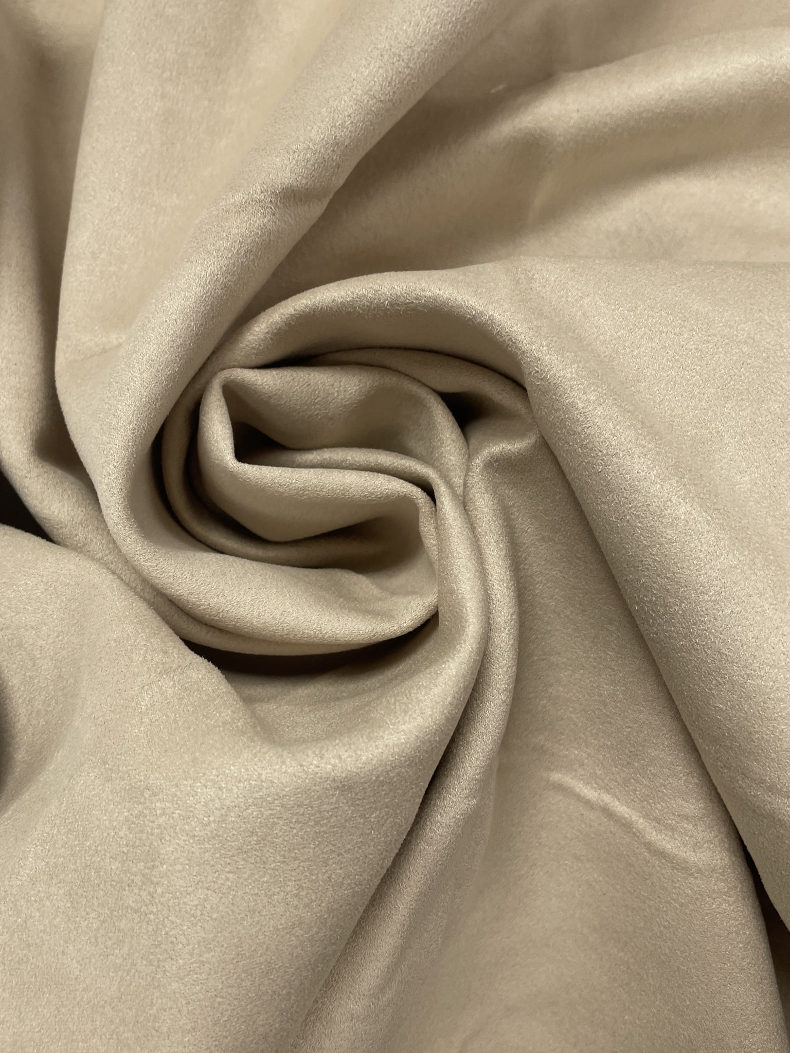 1 3/8 YD Polyester Microsuede - Cream