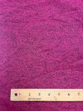 4 2/3 YD Polyester Sweatshirt Knit - Heathered Hot Pink and Black