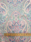 3 3/8+ YD Cotton Vintage - Pastel Paisley