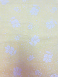2 YD Poly/Cotton Batiste - Yellow with White Flowers