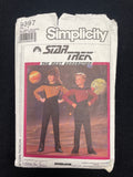 1989 Simplicity 9397 Sewing Pattern - Child's Knit Star Trek Costume