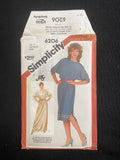 1983 Simplicity 6206 Sewing Pattern - Dress FACTORY FOLDED