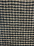 3 1/2 YD Wool Blend Yarn-Dyed Plaid - Black, Tan and White