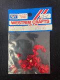 Sequin Hearts Set of 72 - Metallic Red