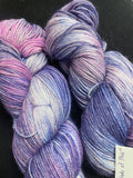 Bluefaced Leicester Wool/Nylon Yarn - "Sweet Dreams are Made of This" (Purples and Pinks)