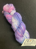 Bluefaced Leicester Wool/Nylon Yarn - "Sweet Dreams are Made of This" (Purples and Pinks)