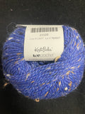 Merino Wool/Alpaca/Donegal Tweed Yarn - "Cobalt" (Blue Tweed)
