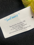 Superwash Merino Wool Yarn - "Sunflowers" (Yellow with Green Flecks)