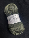 Wool Yarn - "Larch Heather" (Dark Army Green)