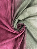 2 1/8 YD Quilting Cotton Printed Ombre - Maroon to Green