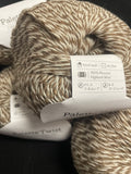 Peruvian Highland Wool Yarn - "Briar" (Brown and Off White)