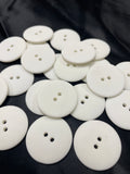 SALE Buttons Plastic Set of 10 - White