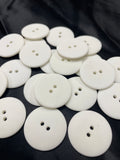 Buttons Plastic Set of 10 - White