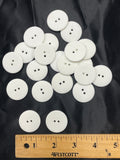 Buttons Plastic Set of 10 - White