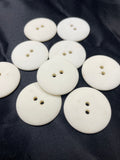 SALE Buttons Plastic Set of 9 - Off White