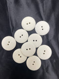 SALE Buttons Plastic Set of 9 - Off White