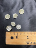 Buttons Plastic Set of 6 - Pearlized Off White