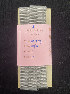 1 YD Nylon Webbing - Gray